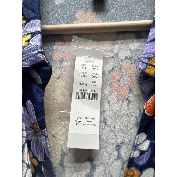 J. Crew NWT Short Sleeve Dusk Floral Prink Luster Crepe Slip Dress - Picture 7 of 10